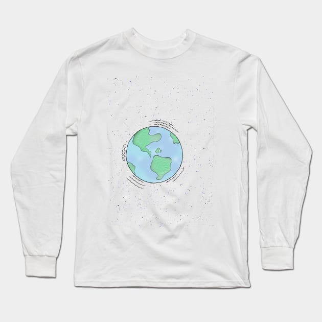 earth Long Sleeve T-Shirt by Relaxedarch